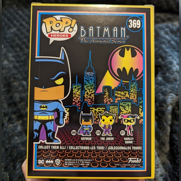 Batman The Animated Series 369 Blacklight Funko Pop Heroes Vinyl Figure - Picture 6 of 16